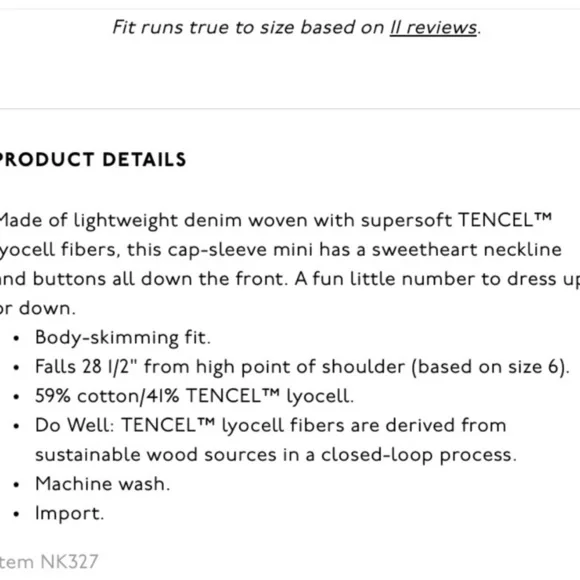 MADEWELL | Denim Margie Mini Dress in Bevy Wash - Picture 6 of 11